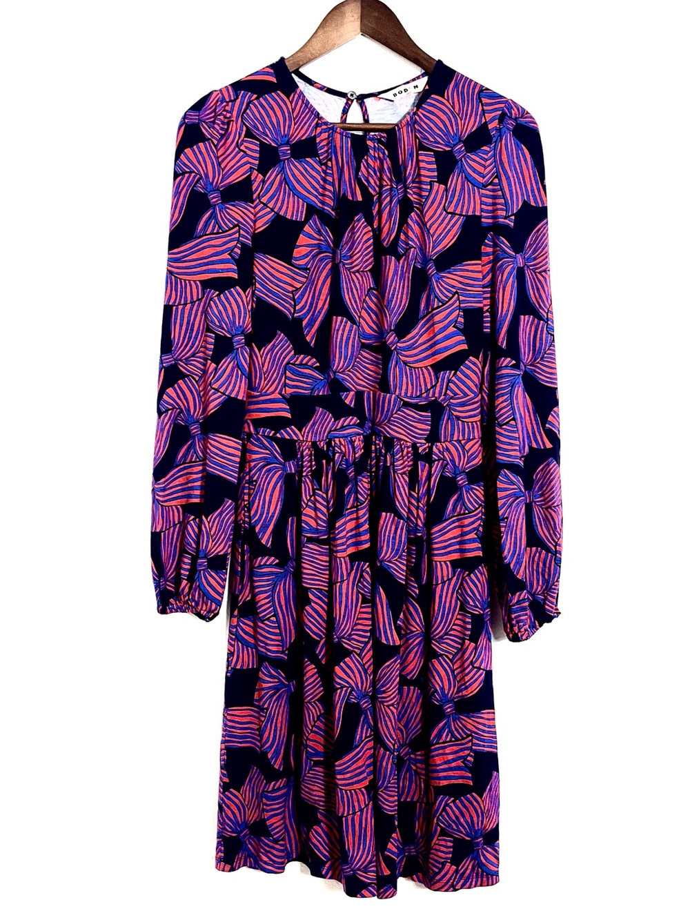 Boden Alexandra Long Sleeve Fit & Flare Midi Dress Size 2 XS